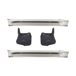 Side Step Set Toyota Prado Fj150 Bodykit Cover Type Pearl White