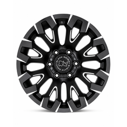 Rims 17 Inch Matt Black+Milling Spoke ET0 H*PCD 6X139.7 CB 110.1