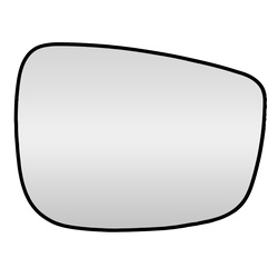 Mirror Glass Only  Mazda Cx5 W/ Heat 2015 - 2016 Lhs