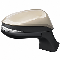 Side Mirror Harrier 17 Wires Pwr+Fold+Lamp+Heat+Cam+Mem White 2022 Lhs