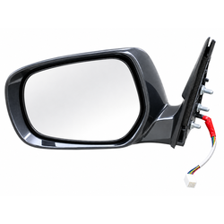 Side Mirror Prado 150 9Wires Power With Chrome Stripe P/White19-23 Lhs