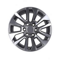 Rims 18 Inch Gunmatel Machine Face ET+25 H*PCD 6X139.7 CB 106.1