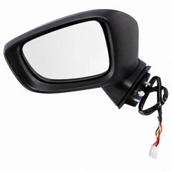 Side Mirror Mazda Axela 8 Wires Pwr+Fold+Lamp+Heat White 14 - 16 Rhs