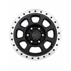 Rims 17 Inch Matt Black Machine Lip+Matt Black Rivets ET0 H*PCD 6X139.