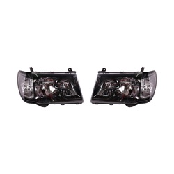 Head Lamp Toyota Land Cruiser FJ100 1998 - 2004 Smoked Performance SET