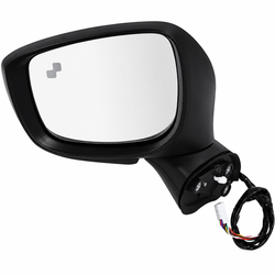 Side Mirror Mazda CX5 9 Wires Pwr+Fold+Lamp+Heat White 2015 - 2016 Lhs