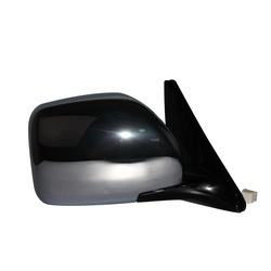 Side Mirror Toyota Land Cruiser Fj100 3 Wires Power  Black 98 - 07 Lhs