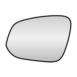 Mirror Glass Only  Toyota Hilux Revo W/O Heat 2016 Onwards Rhs
