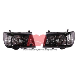 Head Lamp Toyota Land Cruiser Fj100 1998 - 2004 Smoked Performance SET