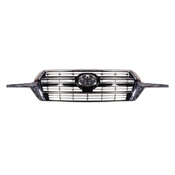 Front Grille Toyota Land Cruiser Fj200 2019 Design Black/Chrome