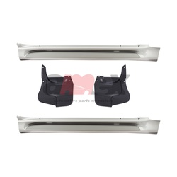 Side Step Set Toyota Prado Fj150 Bodykit Cover Type Pearl White
