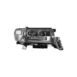 Head Lamp Toyota Land Cruiser Fj200 2016 Onwards Black/Chrome Rhs
