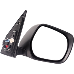 Side Mirror L/C Fj200 9 Wires Power+Fold+Lamp+Heat  Black 2014 -18 Rhs