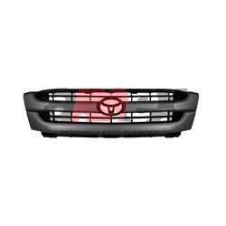 Grille Toyota Hilux Kdn165 2002 Onwards Silver