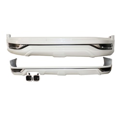 Bumper Lip Set Toyota L/Cruiser Fj200 2016 Modellista Rear Single Exha