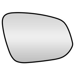 Mirror Glass Only  Toyota Hilux Revo W/O Heat 2016 Onwards Lhs