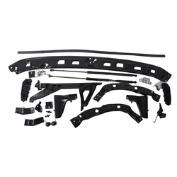 Front Bumper & Radiator Support All Brackets Only Set L/C Fj200 2016