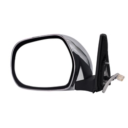 Side Mirror Toyota Prado Fj120 5 Wires Power+Fold Chrome 2003 - 09 Lhs