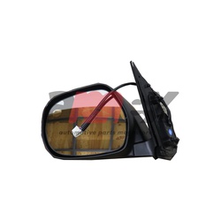 Side Mirror Hiace Super Gl Black Plastic Base Electric 2005 - 2013 Lhs