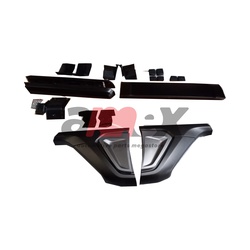 Rear Roll Bar With LED Toyota Hilux Revo Rocco 2016 Onwards BlackColor