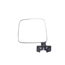 AM Autoparts Folding Manual Mirror – RH Passenger Side For Nissan D21 Hardbody Pickup 1986-1997, Chrome Finish