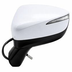 Side Mirror Mazda CX5 9 Wires Pwr+Fold+Lamp+Heat White 2015 - 2016 Rhs