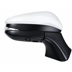 Side Mirror Harrier 20 Wires Pwr+Fold+Lamp+Heat+Cam+Mem White 2022 Rhs